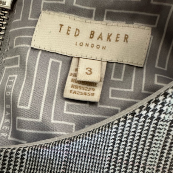 Ted Baker Arriia Working Title Glen Plaid Peplum Dress Ted 3 - Picture 8 of 9